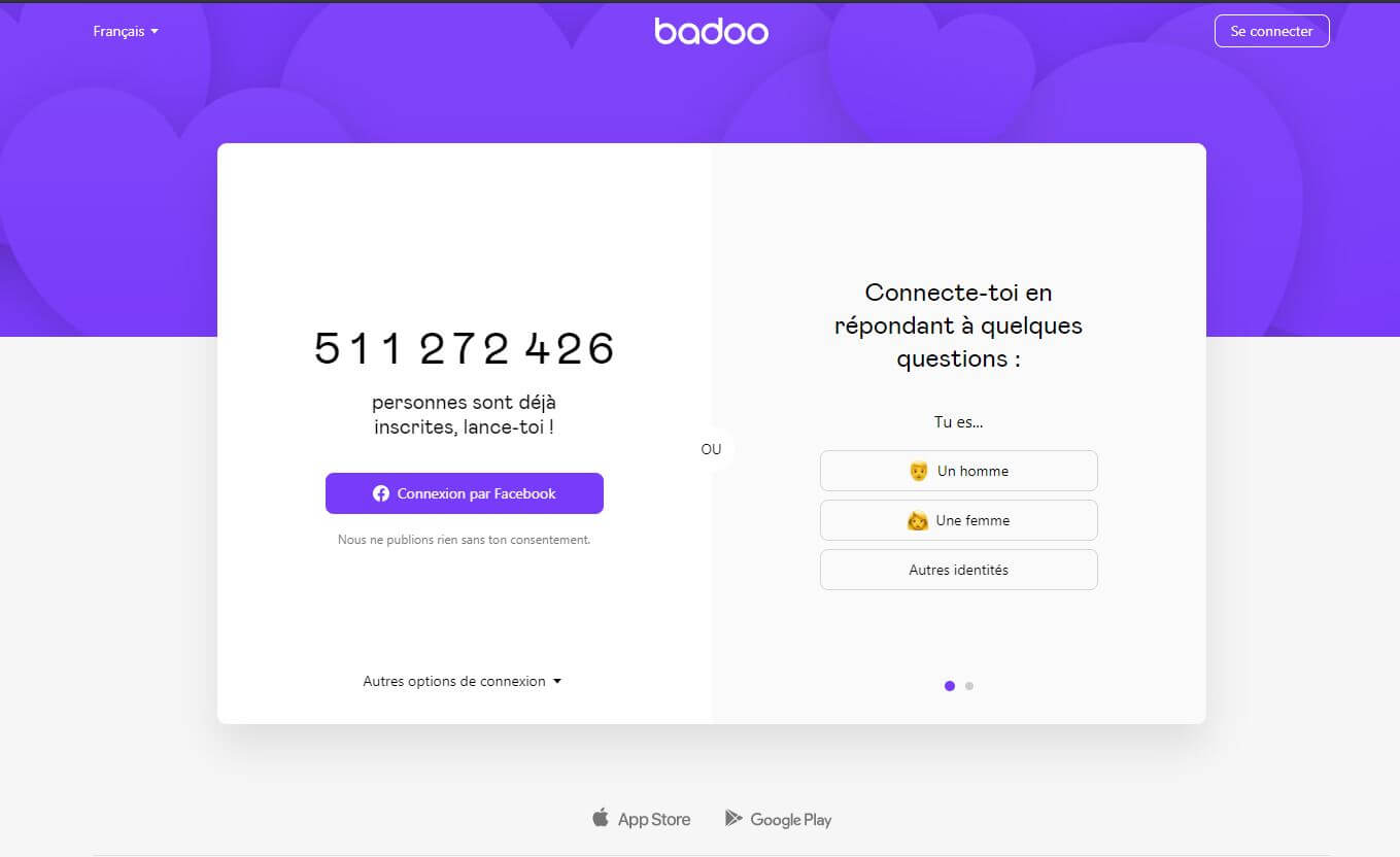 badoo se connecter